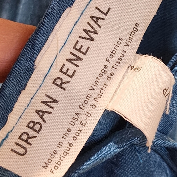 Urban Renewal Green Satin Recycled Cotton Night Gown size S/P - Picture 5 of 13